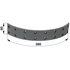 Deutz Bremsbelag 380 x 60 x 7 mm – lang