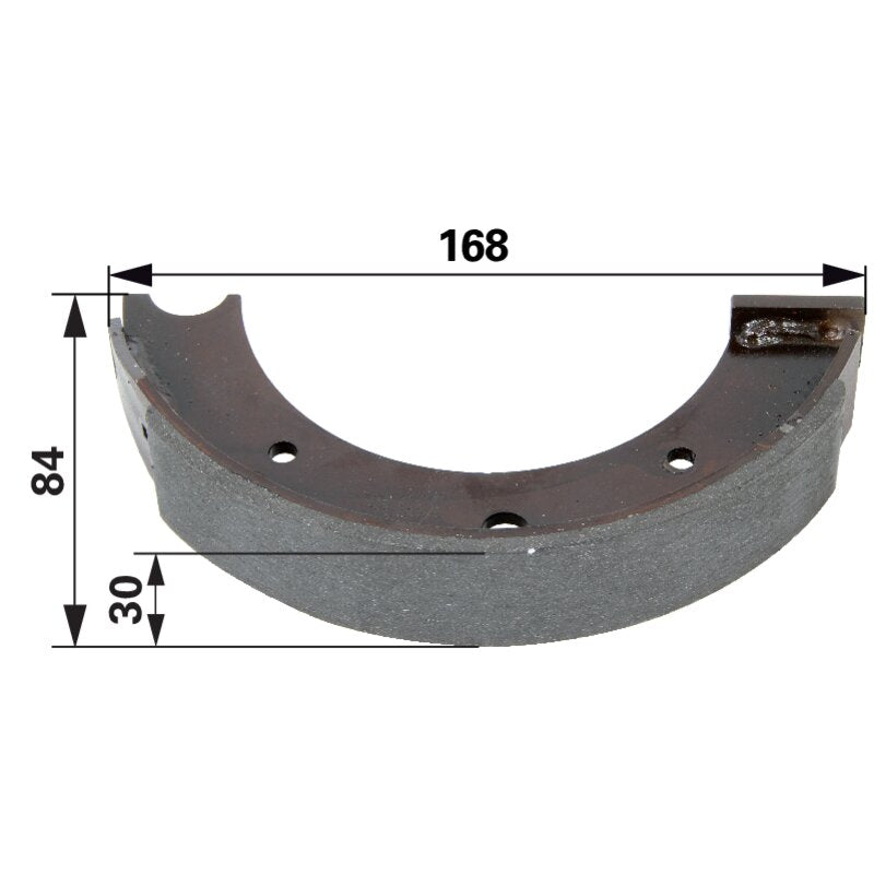 Deutz Bremsbacke 168 x 30 x 4 mm – Handbremse
