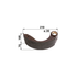 Deutz Bremsbacke 210 x 70 mm – Fussbremse