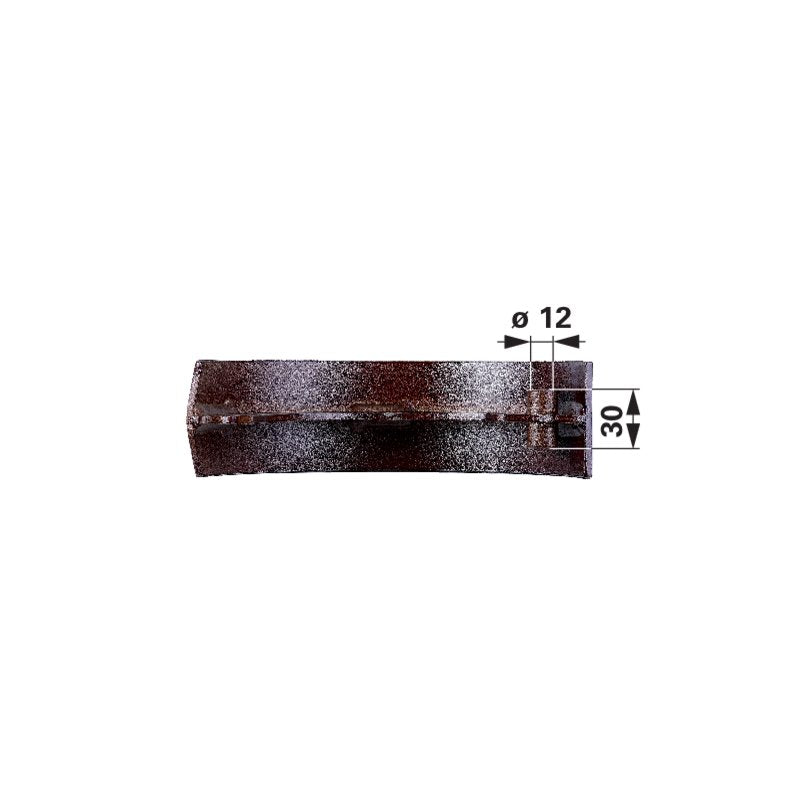 Steyr Bremsbacke für hydraulische Betätigung 1295340903 – Rohrlänge: 30 mm