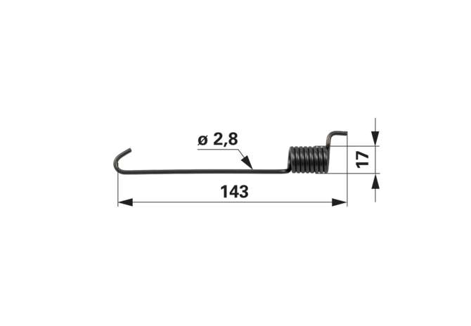 Knott Ersatzfeder anstelle von Aebi 112.0358 Knott
