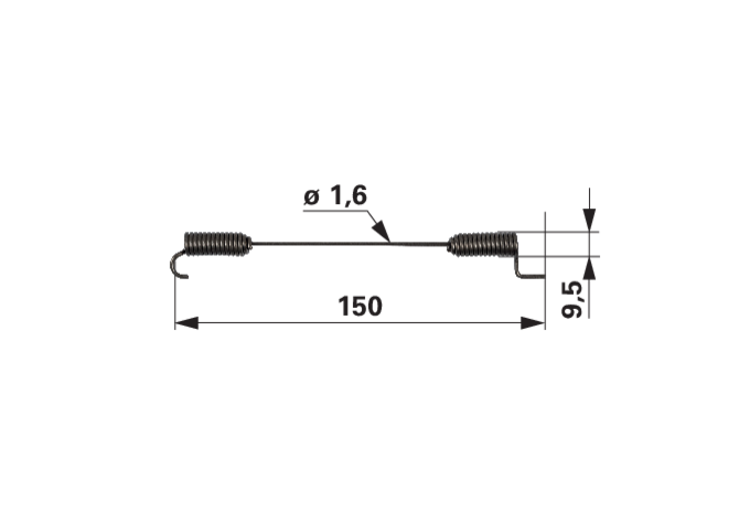 Knott Ersatzfeder anstelle von Aebi 112.0538 Knott