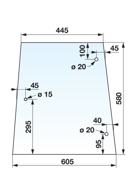 Seitenscheibe links und rechts hinten klar anstelle von Massey Ferguson 3476127M1 GartenShop24 - Hochwertige Gartengeräte