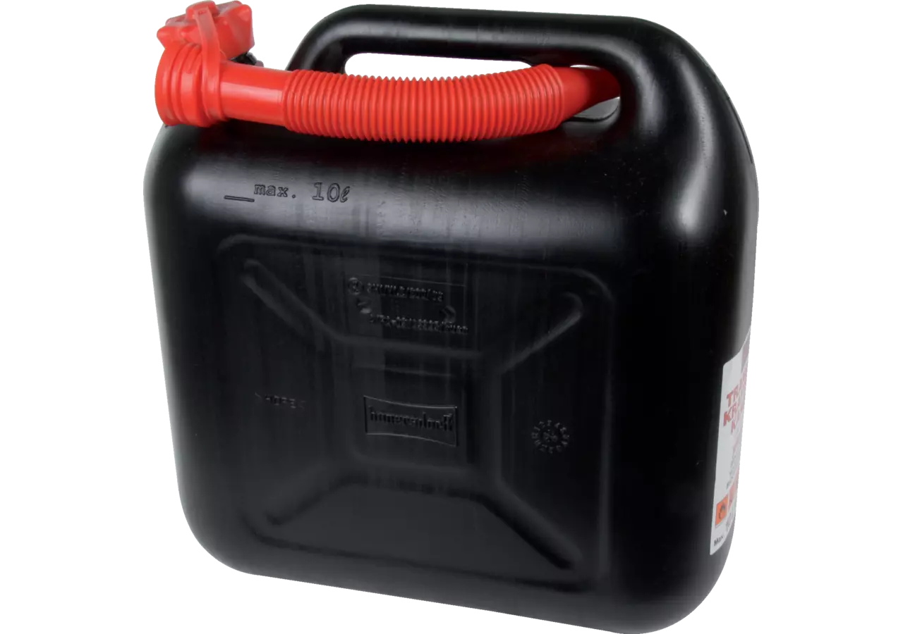 Benzinkanister aus Kunststoff, 10 Liter, Schwarz GartenShop24