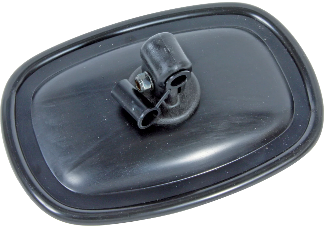Mekra Spiegel 511511119H – 185 x 130 mm, Kunststoff (schwarz) gewölbt, Montage auf Stange ø 10 mm Mekra