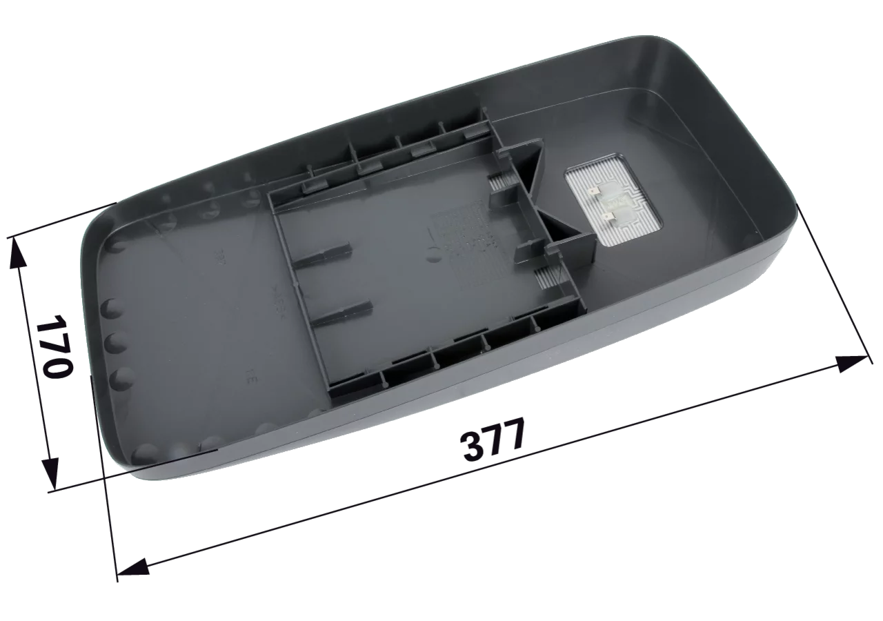Mekra Ersatzglas rechts TG-A 24V beheizt Radius 1800 153922870H Mekra