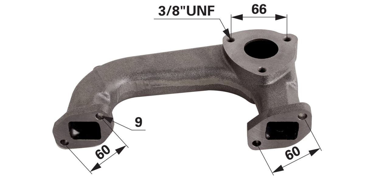 Anschlusskrümmer anstelle von Massey Ferguson 734874M1 GartenShop24 - Hochwertige Gartengeräte