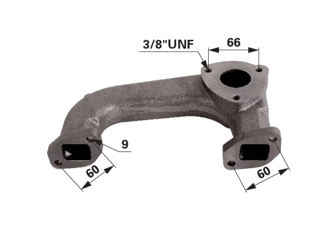 Anschlusskrümmer anstelle von Massey Ferguson 734874M1 GartenShop24 - Hochwertige Gartengeräte