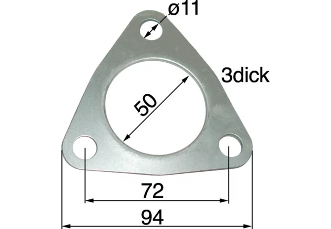 Flanschdichtung für Krümmer anstelle von Massey Ferguson 3638716M1 GartenShop24 - Hochwertige Gartengeräte