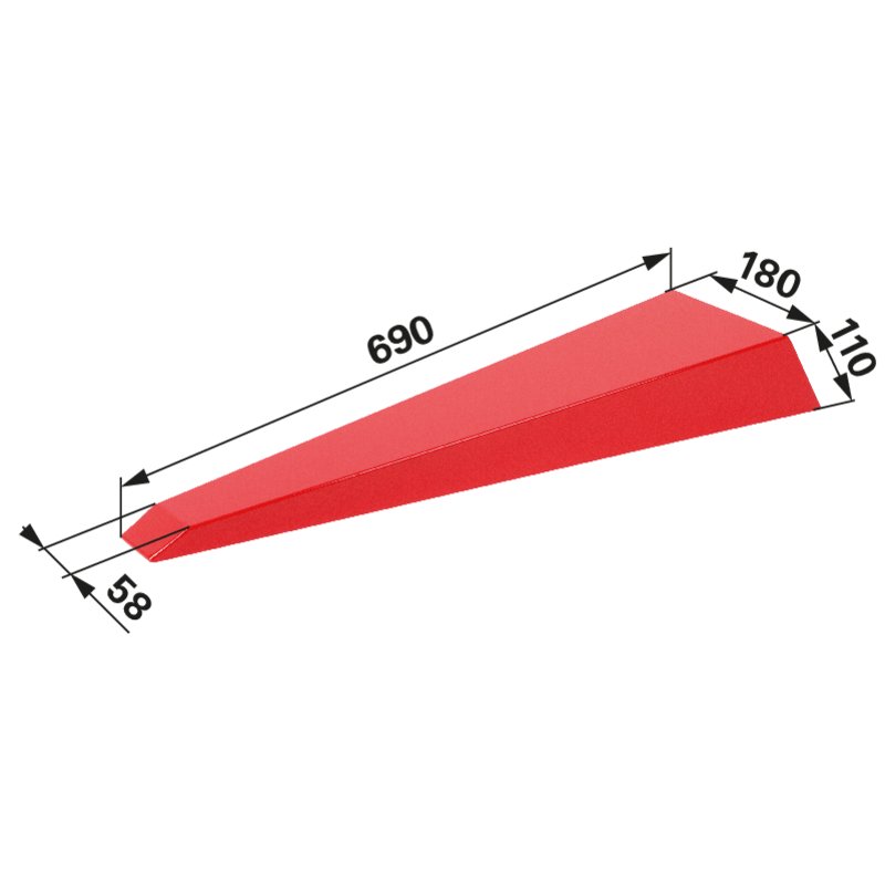 Steyr Kotflügel vorne links, Breite 180 mm