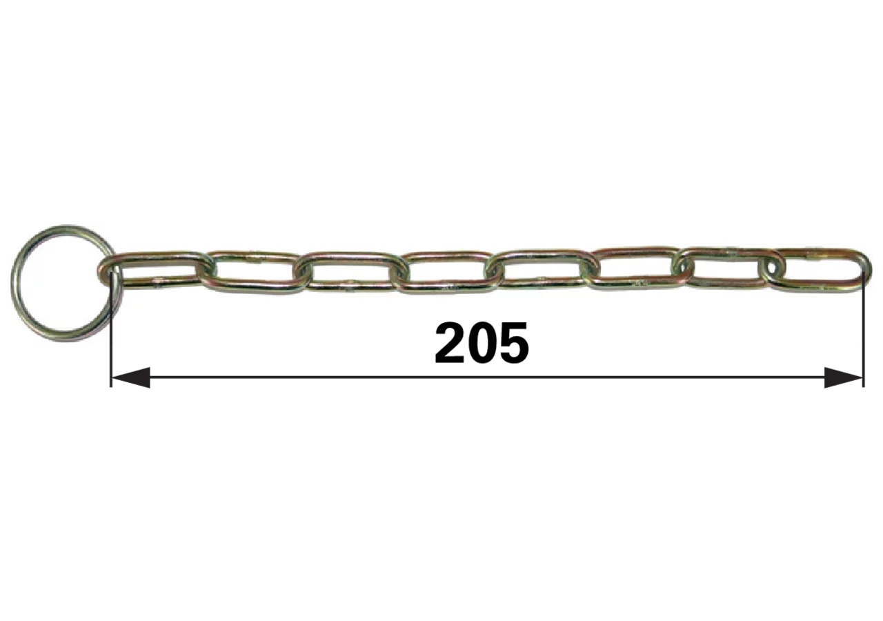 Rübig Sicherheitskette mit Anschlussring 200 mm Rübig