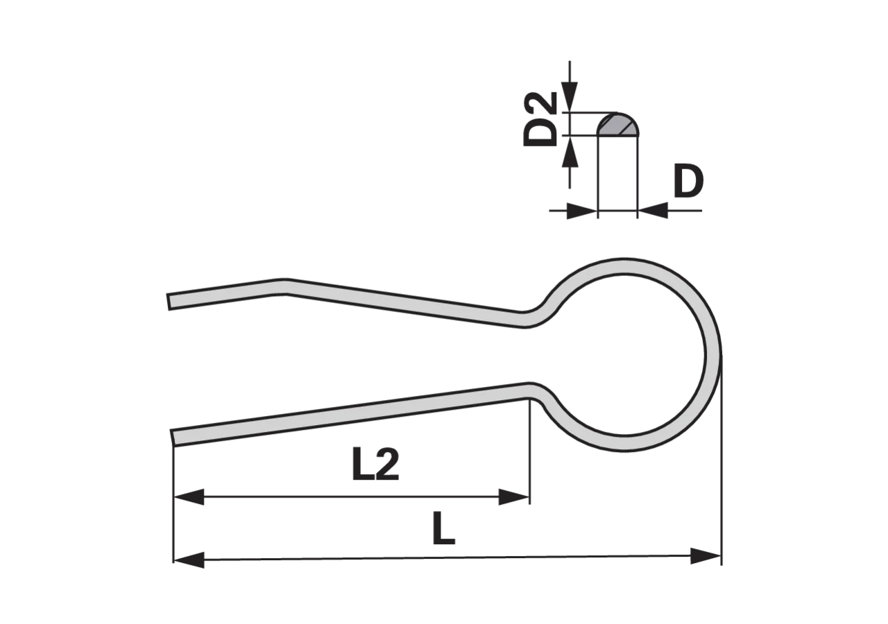 Klemmvorstecker 5 x 2,5 mm, Länge 56 mm GartenShop24