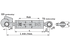 Oberlenker hydraulisch, Kat. 2, 510-660 mm, mit Haken und Kugelauge Premium Prillinger Premium