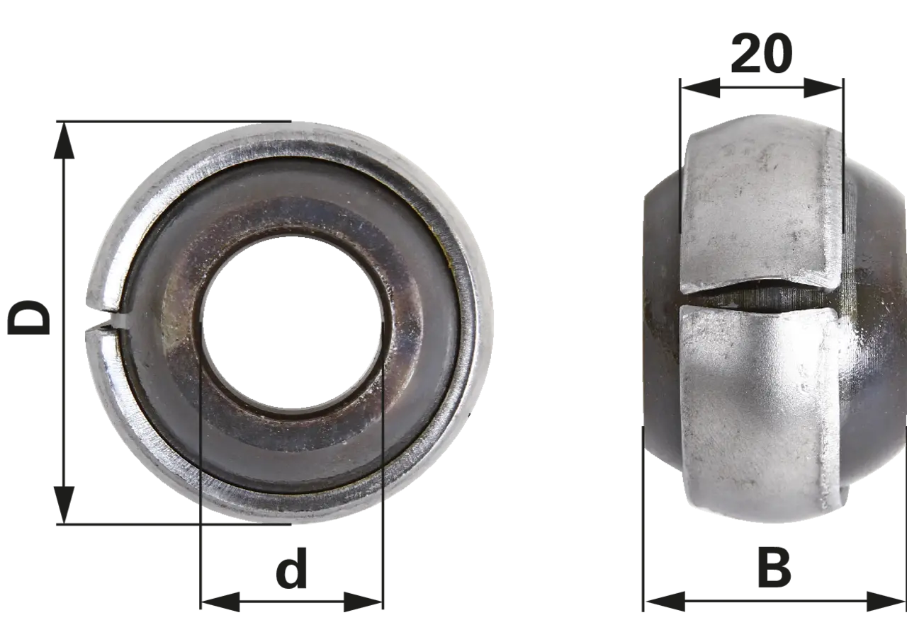 Unterlenkerkugel zum Einschweißen 22 mm passend für Steyr GartenShop24 - Hochwertige Gartengeräte