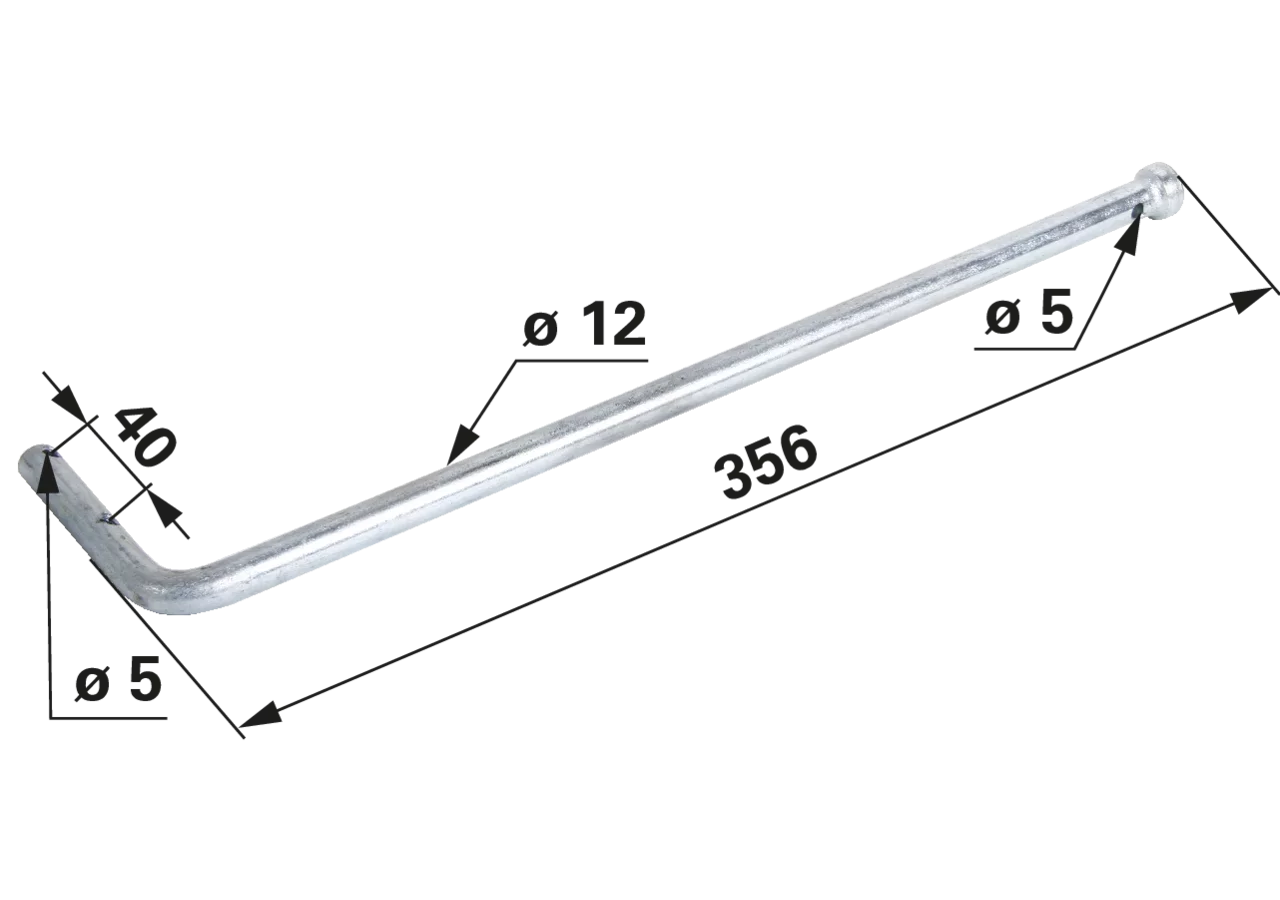 Haltestange 350 mm GartenShop24