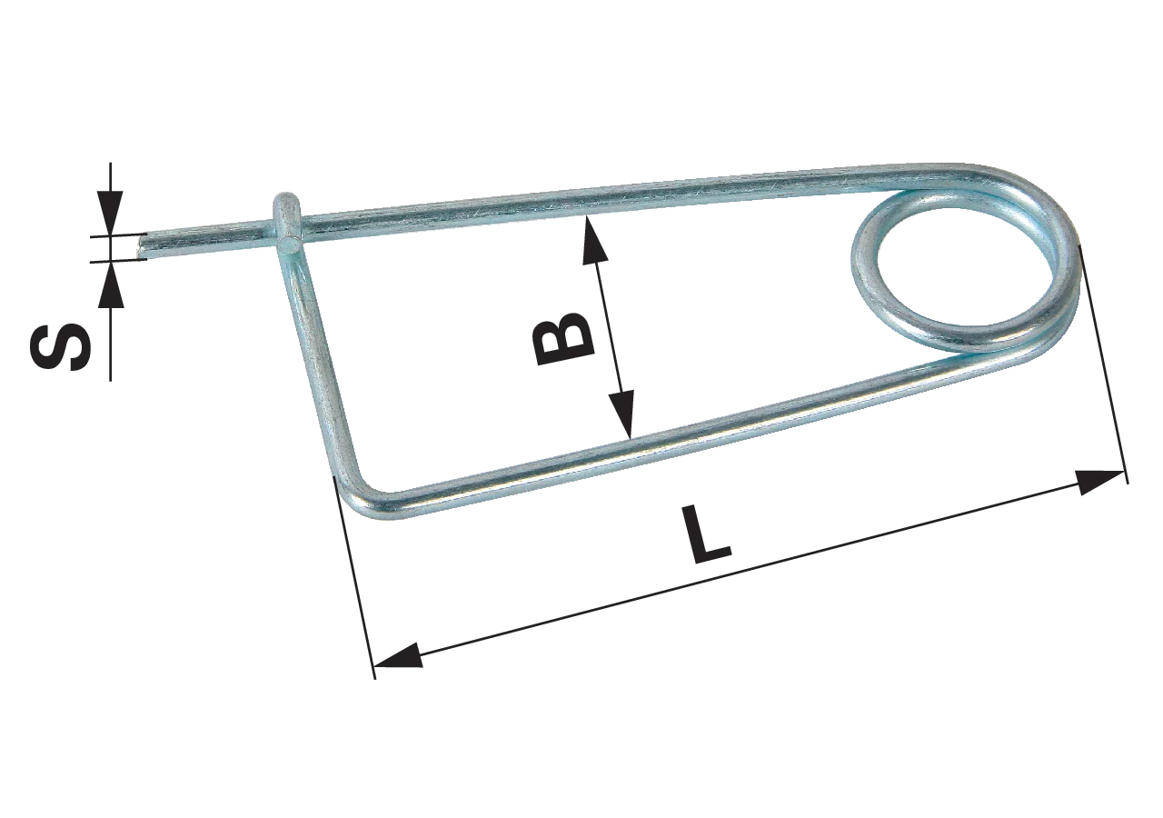 Sicherungsnadel AD 4 mm GartenShop24 - Hochwertige Gartengeräte