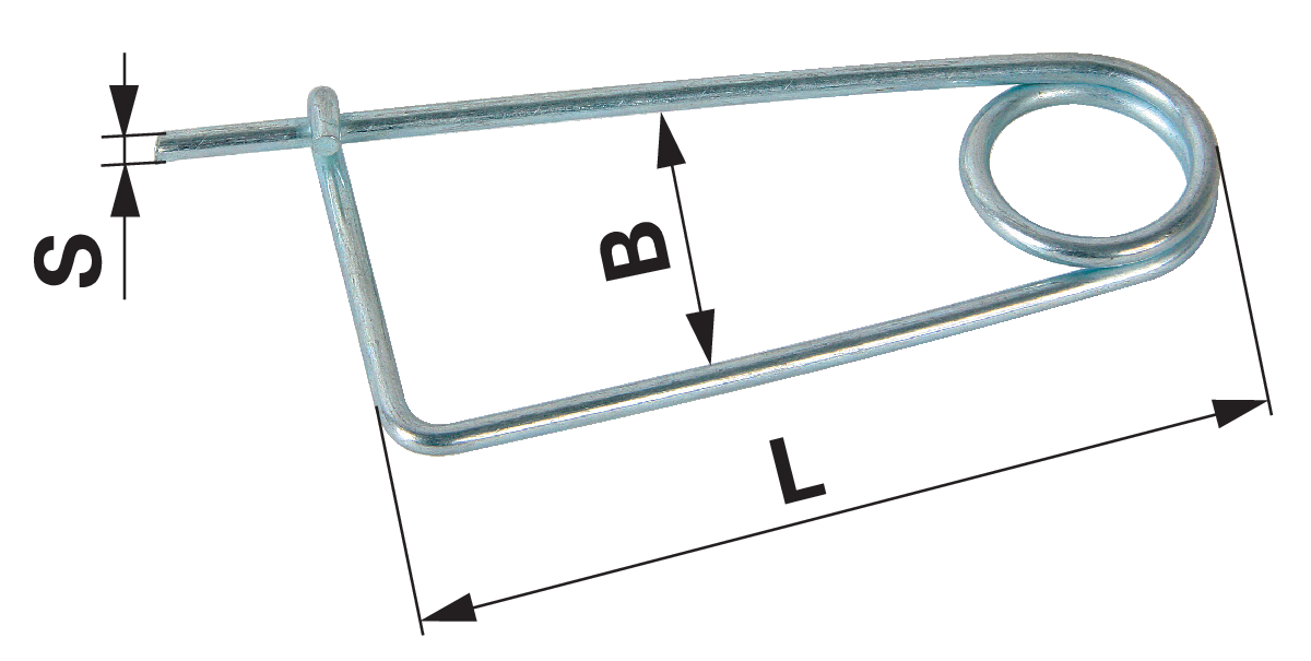 Sicherungsnadel AD 4 mm GartenShop24 - Hochwertige Gartengeräte