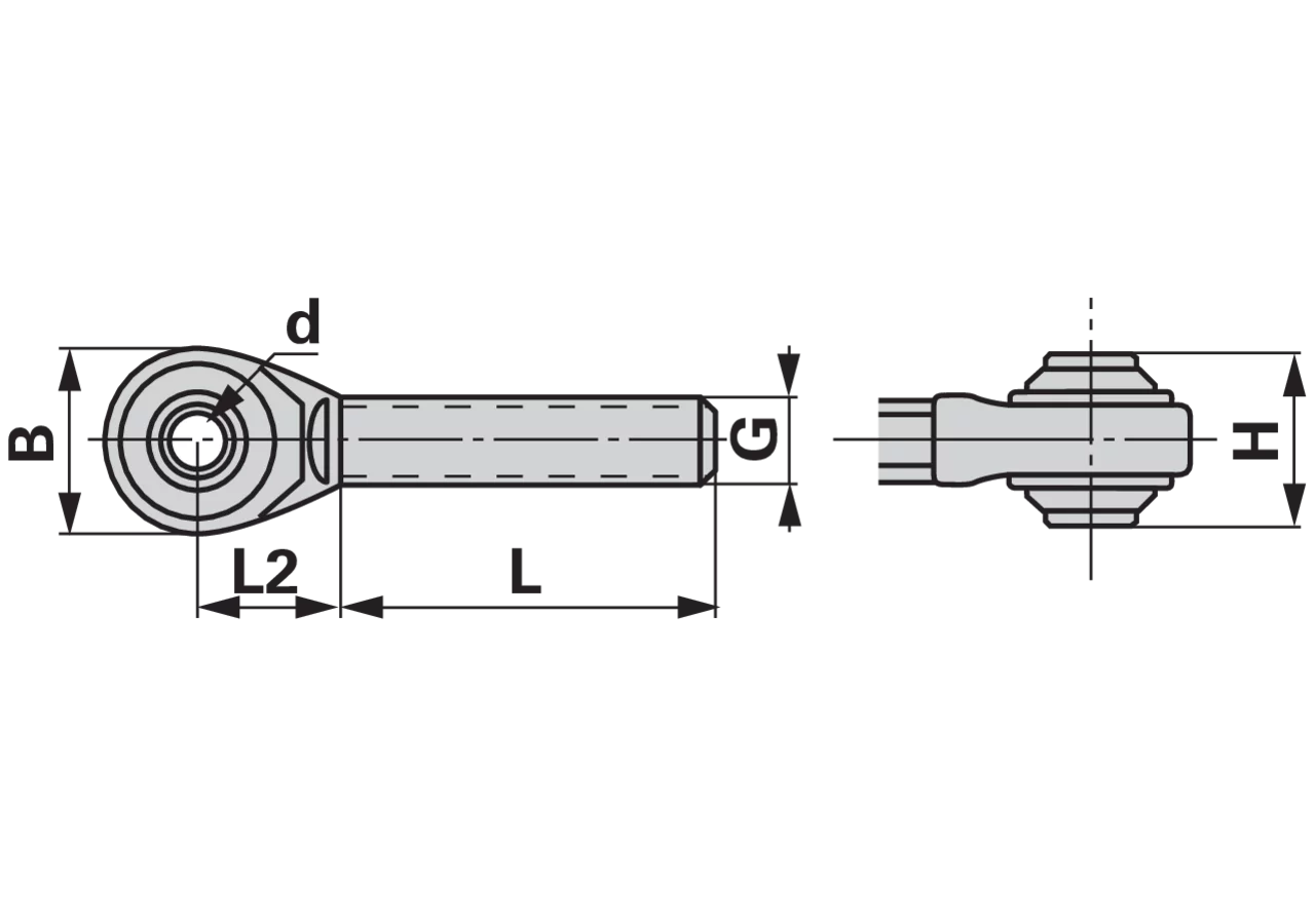 Spindel rechts, M36 x 3, ID 32 mm GartenShop24