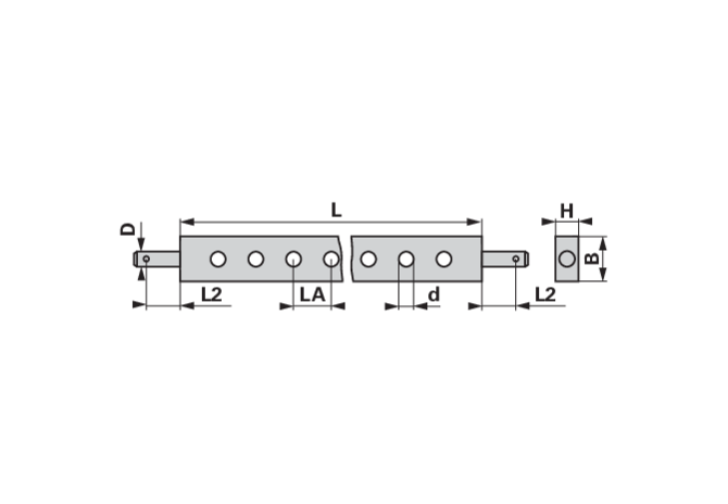 Scharmüller Ackerschiene Kat. 3 02.470.003 – 960 x 120 x 40 mm Scharmüller