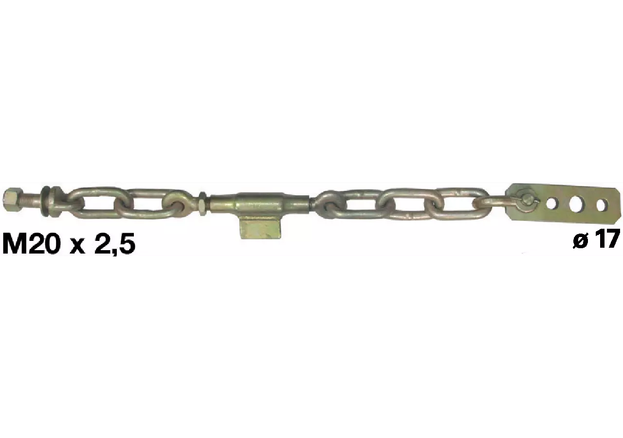 Stabilisator beweglich mit Kette und Spannschloss, 620-710 mm GartenShop24 - Hochwertige Gartengeräte