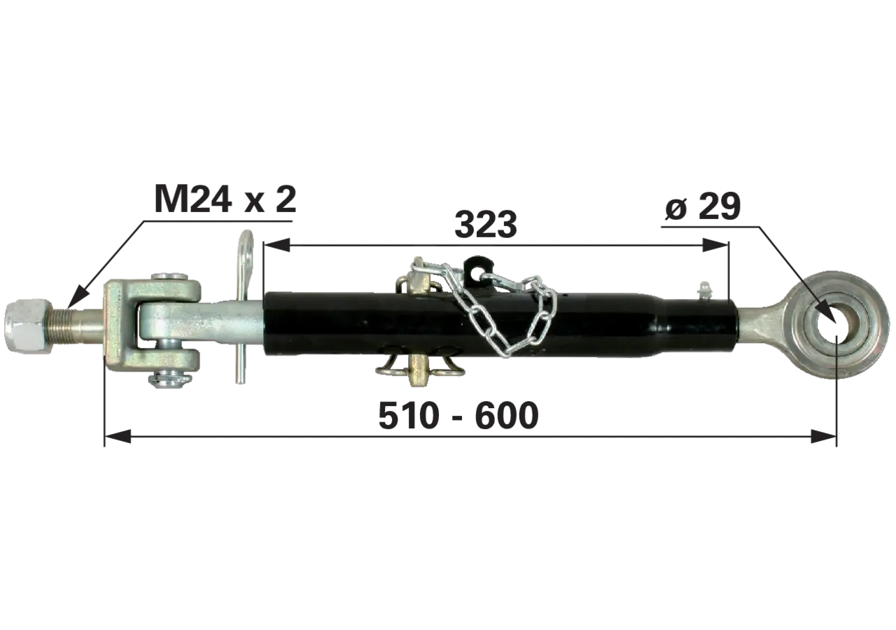Stabilisator 510-600 mm anstelle von Steyr 133700740315 GartenShop24 - Hochwertige Gartengeräte