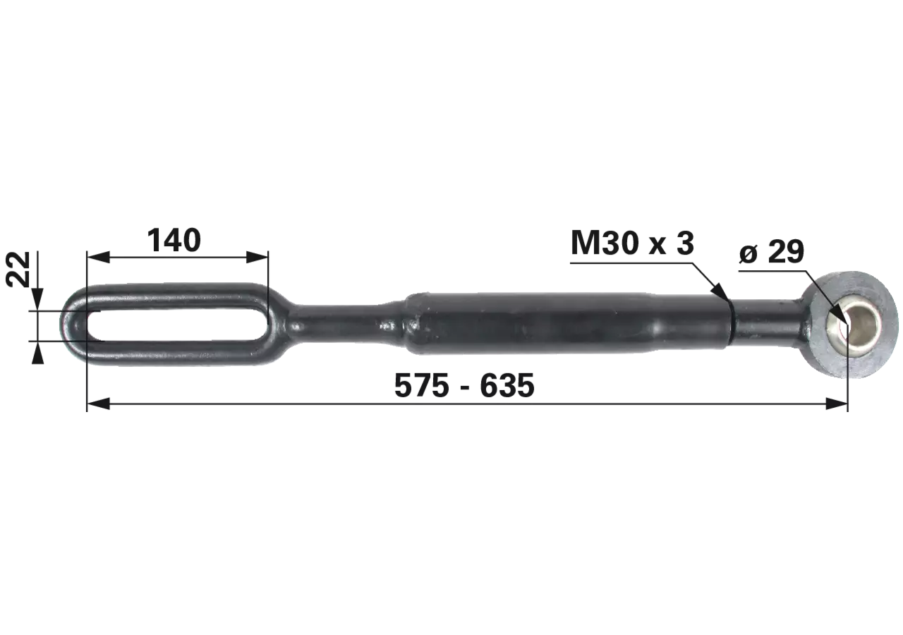 Stabilisator 575-635 mm anstelle von Steyr 135700740408 GartenShop24 - Hochwertige Gartengeräte