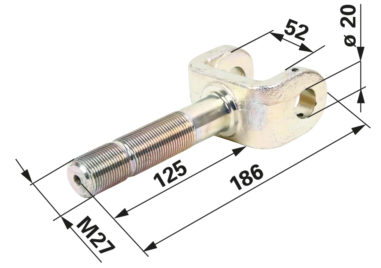 CBM Gabelstück M27x2 oben 30.0248.00.0 CBM