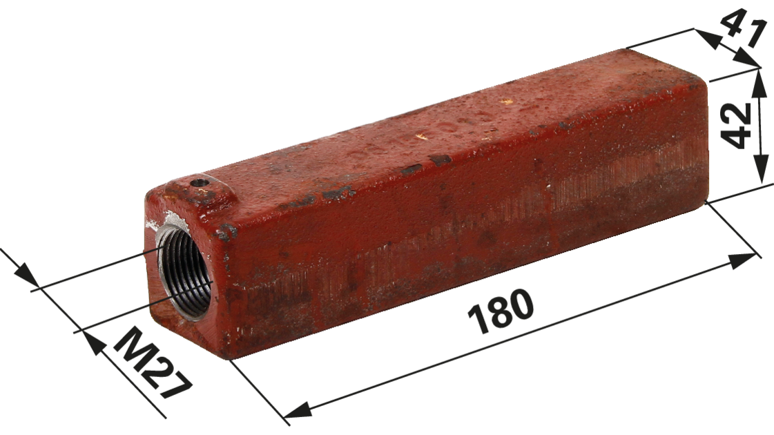 CBM Mittelstück für Hubstrebe 05.0186.01.0 M27 x 2 180 mm CBM