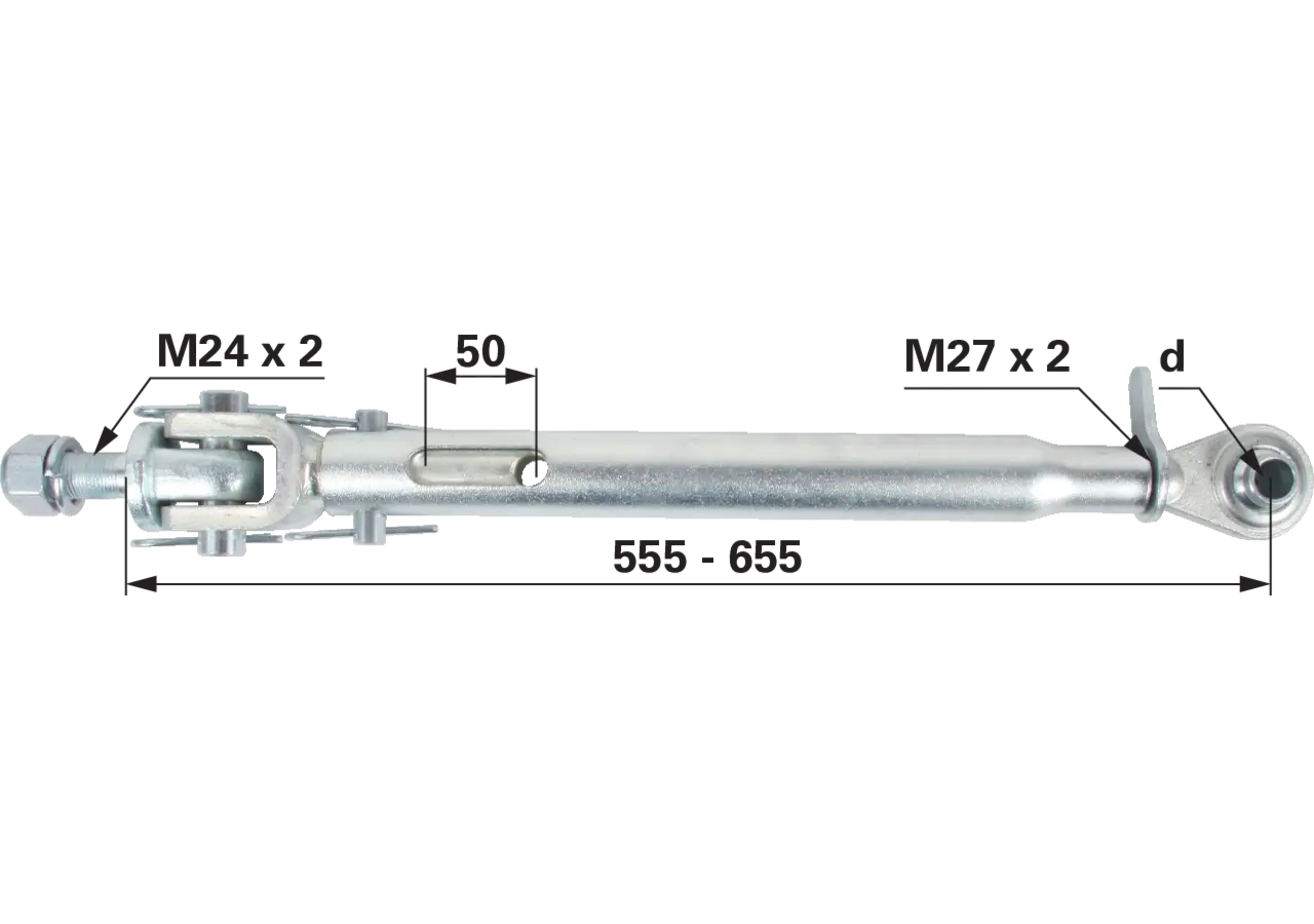 Stabilisator schwer 555-655 mm Innendurchmesser 19 mm GartenShop24 - Hochwertige Gartengeräte