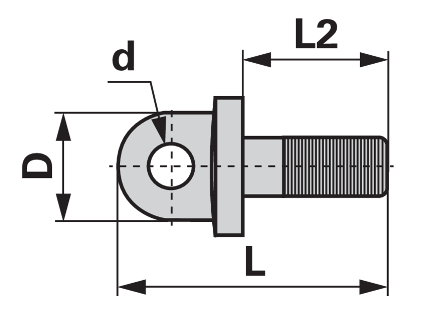Augenschraube gefräst M24 x 2 Dm 24 mm Länge 125 mm GartenShop24 - Hochwertige Gartengeräte