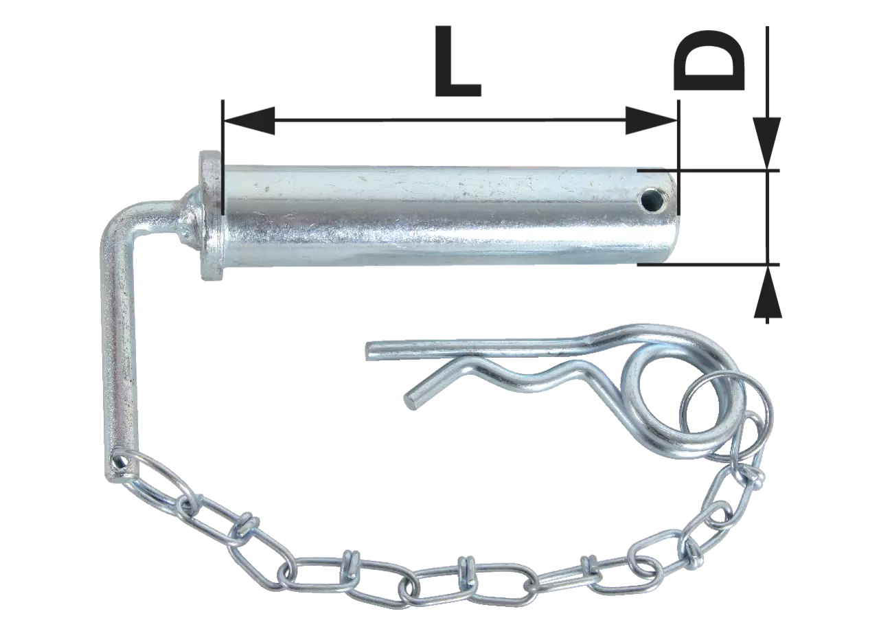 Kuppelbolzen einfach, AD 32 mm, Länge 145 mm GartenShop24