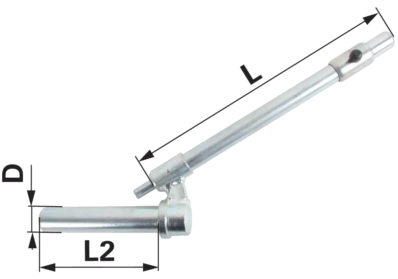 Steckbolzen gerade, Dm 31 mm, Länge 480 mm GartenShop24