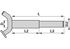 Stufenbolzen abgesetzt gerade, Dm19/25 mm, Länge 240 mm Länge 165 mm GartenShop24