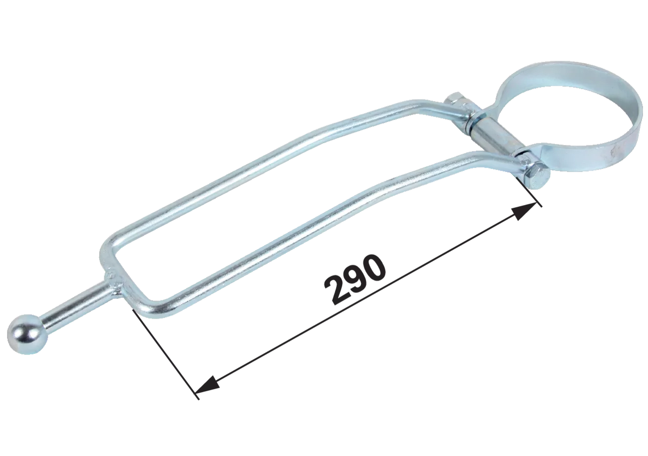Halterung für Oberlenker, mit Kugel AD 23 mm Zylinder AD 90 mm GartenShop24