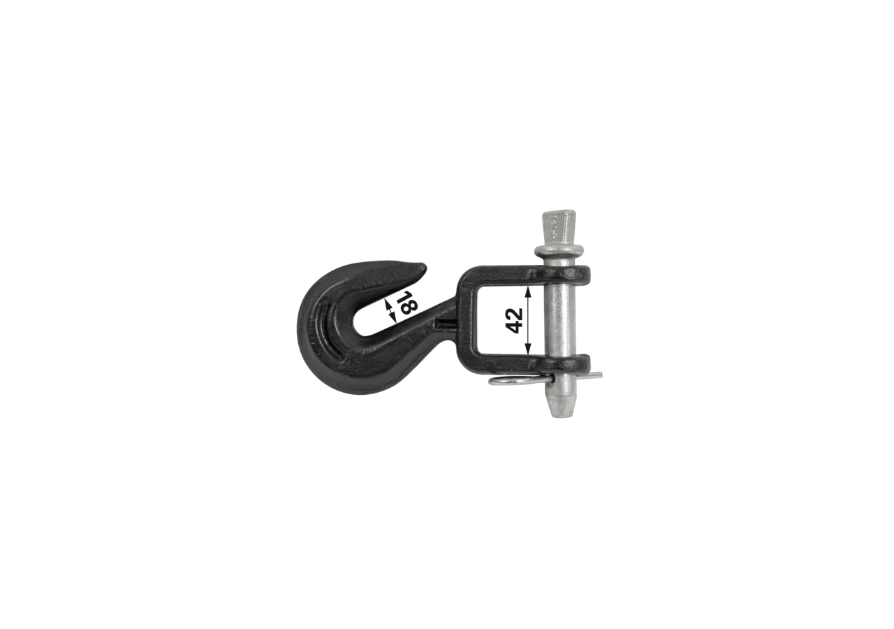 Ackerschienenhaken mit Bolzen AD 19 mm GartenShop24 - Hochwertige Gartengeräte