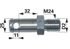 Hydraulikbolzen Gewindelänge 25 mm GartenShop24 - Hochwertige Gartengeräte