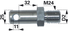 Hydraulikbolzen Gewindelänge 25 mm GartenShop24 - Hochwertige Gartengeräte