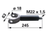Hubgabel anstelle von Steyr 1292 740054 GartenShop24 - Hochwertige Gartengeräte