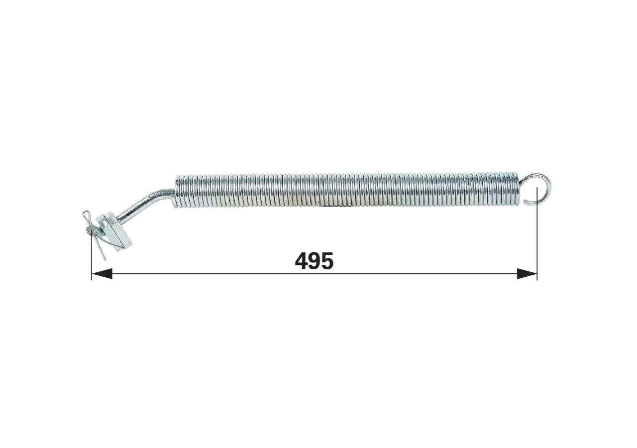 Distanzfeder Kat. 2, Länge 545 mm GartenShop24 - Hochwertige Gartengeräte