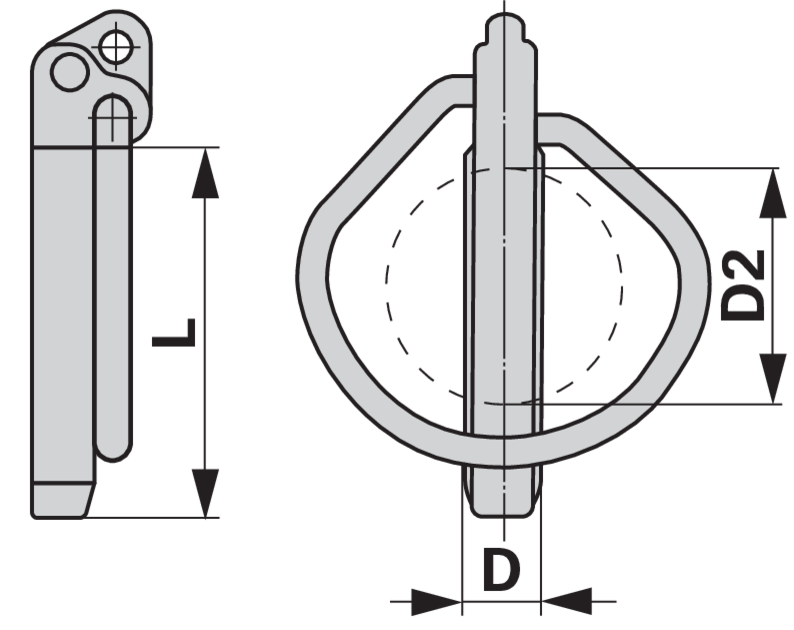 Vorstecker für Schnellkupplung Kat. 3, 16 mm GartenShop24 - Hochwertige Gartengeräte