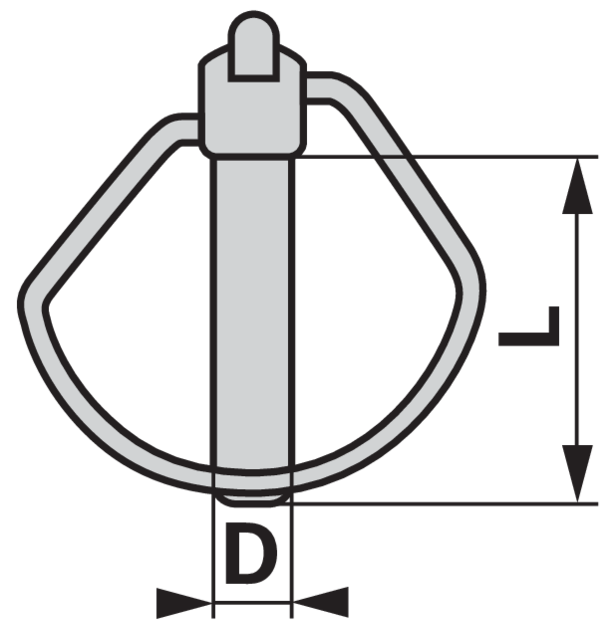 Vorstecker für Schnellkupplung Kat. 3, 16 mm GartenShop24 - Hochwertige Gartengeräte