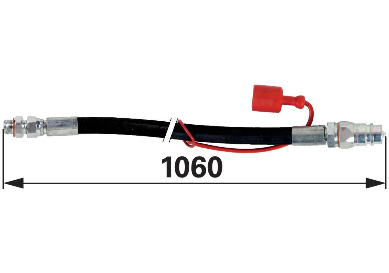 Hydraulikschlauch gerade, mit Kupplung DN08 GartenShop24