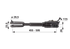 Hubstrebe Länge 495-588 mm passend zu Fiat GartenShop24 - Hochwertige Gartengeräte