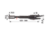 Hubstrebe 420–560 mm passend für Fiat GartenShop24 - Hochwertige Gartengeräte