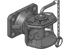 Flanschkupplung manuell, 140 x 80 mm M20, drehbar, mit Bolzen 31 mm Scharmüller