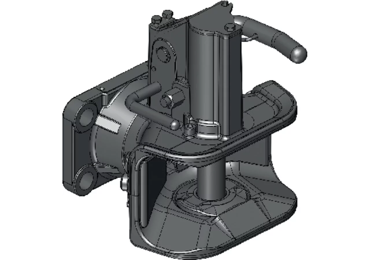 Flanschkupplung automatisch, 140 x 80 mm, M16, Bolzen 31 mm Scharmüller