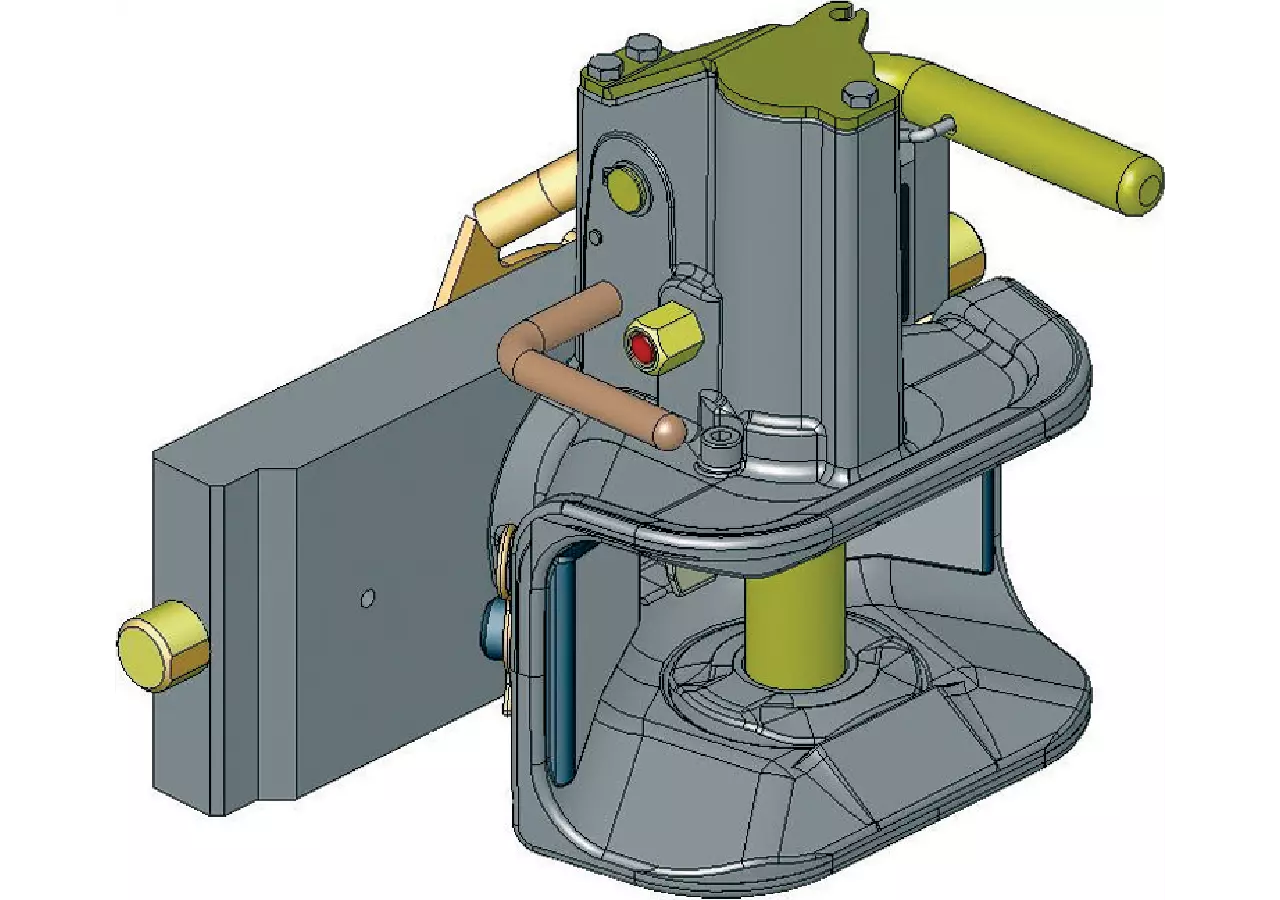 Zugmaul höhenverstellbar, automatisch, 322 mm, FB2 Durchmesser Kuppelbolzen 31 mm Scharmüller