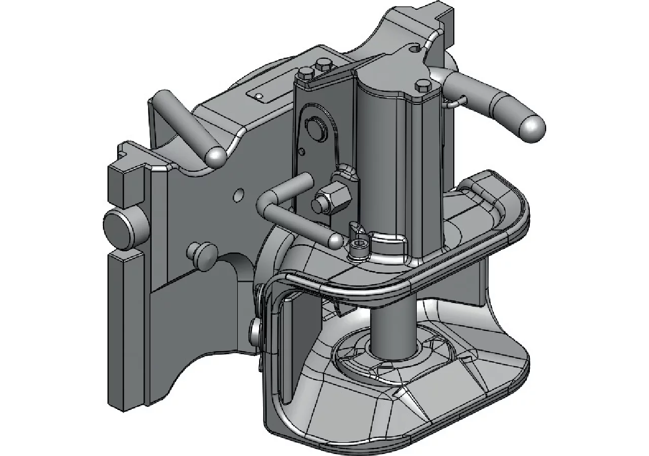 Zugmaul höhenverstellbar, automatisch, 320 mm, mFB Durchmesser Kuppelbolzen 31 mm Scharmüller