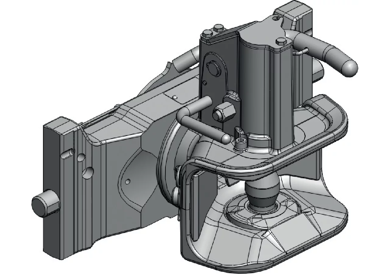 Zugmaul höhenverstellbar, automatisch, 390 mm, mFB Scharmüller