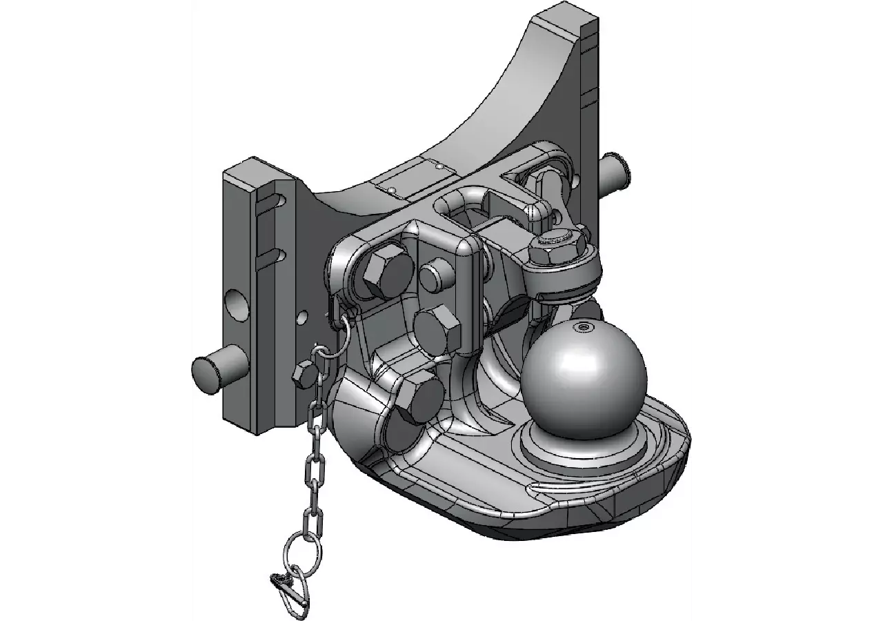 Adapterplatte mit K80, 311 mm, M20 Höhe 180 mm Scharmüller